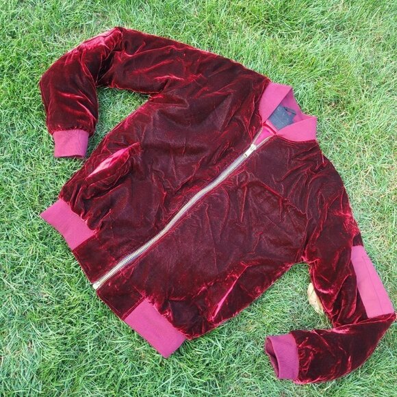 Vintage 90s Reves Velour Soft Jacket - Picture 1 of 4